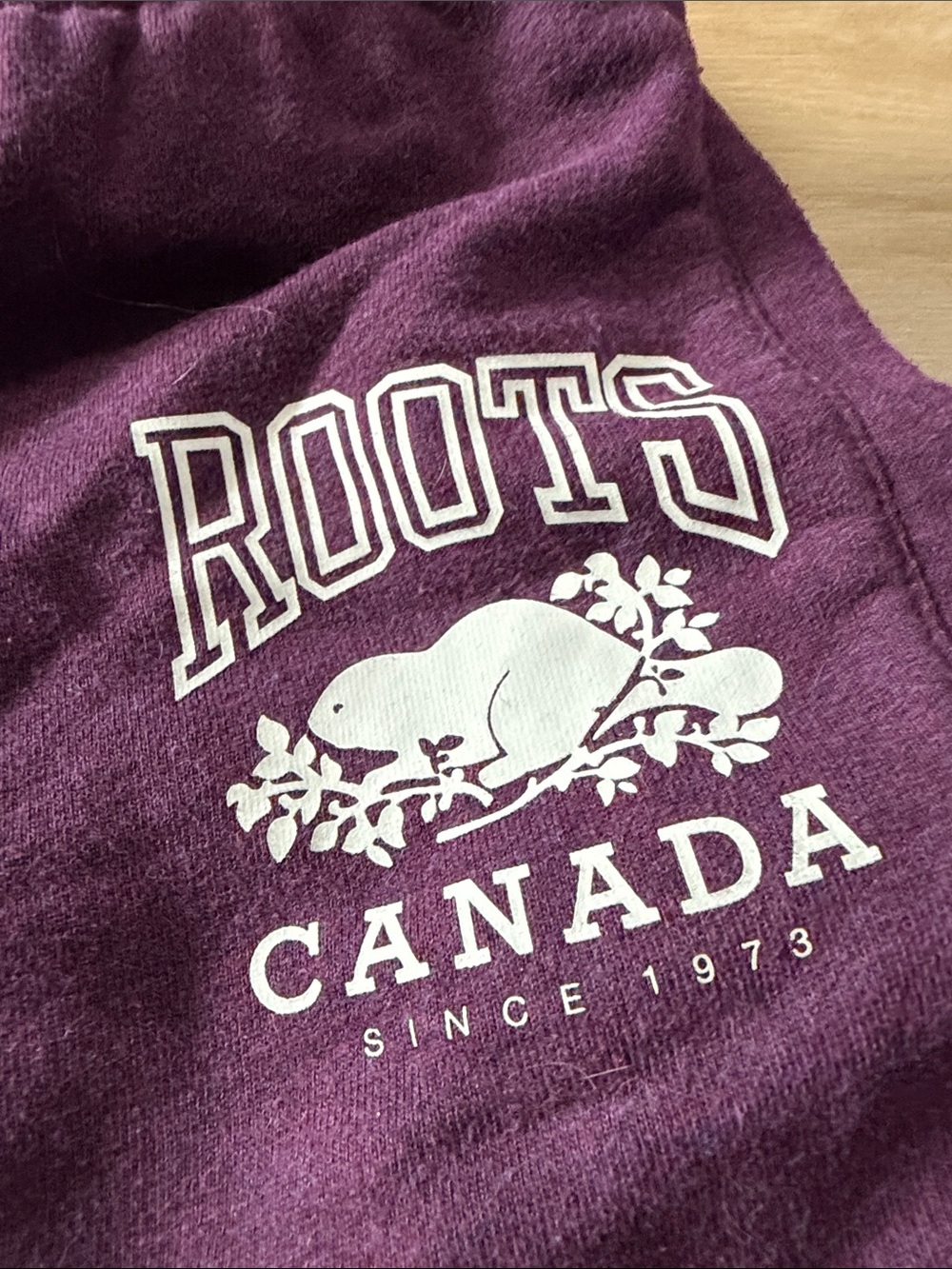 Roots Canada Purple Heathered Ankle Length Fleece Joggers Size S - Picture 2 of 4